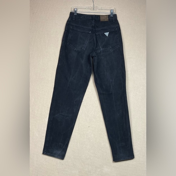 Guess Jeans High Waist Women’s Size 29x34 Black Vintage Made in USA - Picture 1 of 11